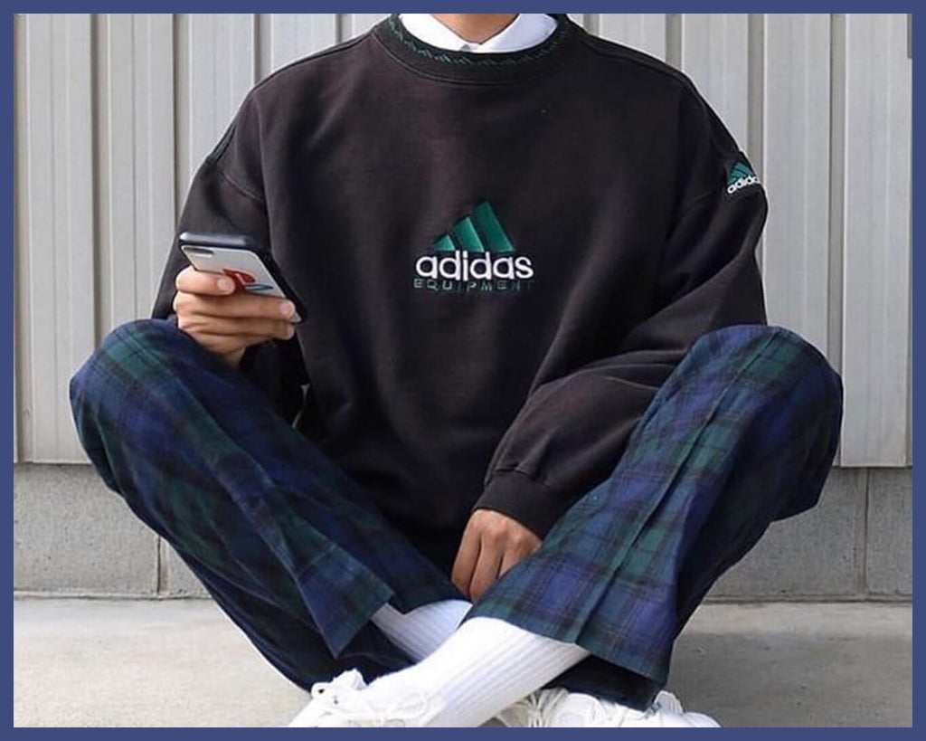 Vintage Adidas sweatshirt with collar