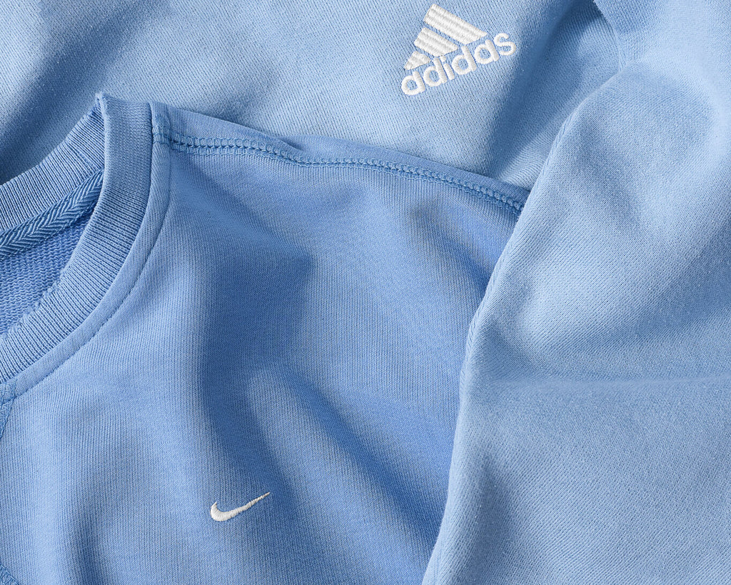 nike and adidas baby blue