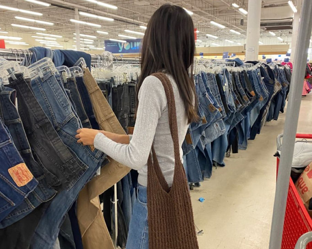 looking through a vintage store