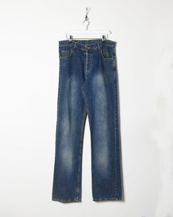 Traditioneel Paradox Belegering Vintage 90s Navy Levi's USA 501 Jeans - W34 L36 Cotton– Domno Vintage