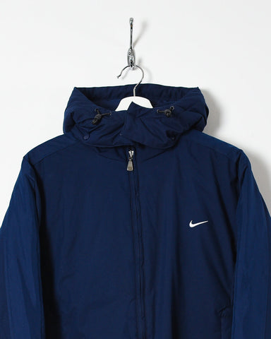 Vintage 10s+ Polyester Plain Navy Nike Basketball Tracksuit