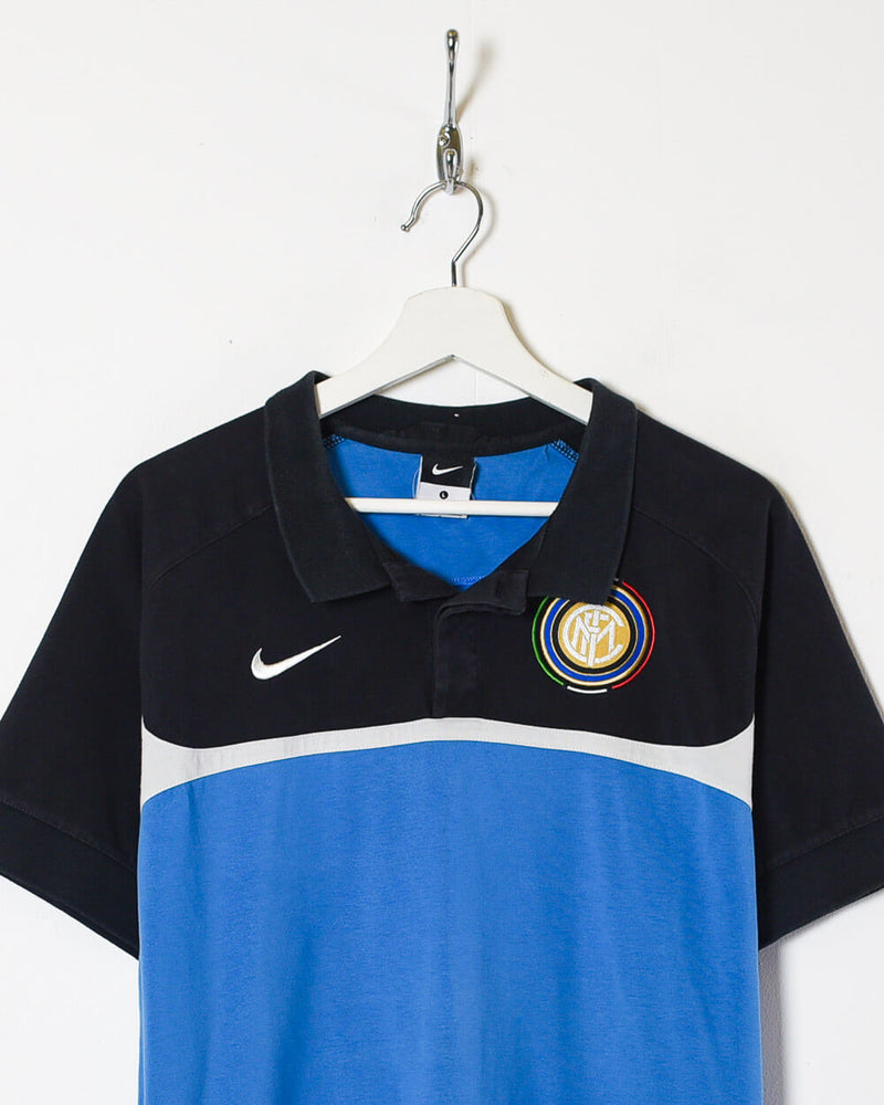Inter Milan Polo Shirt Large Domno Vintage