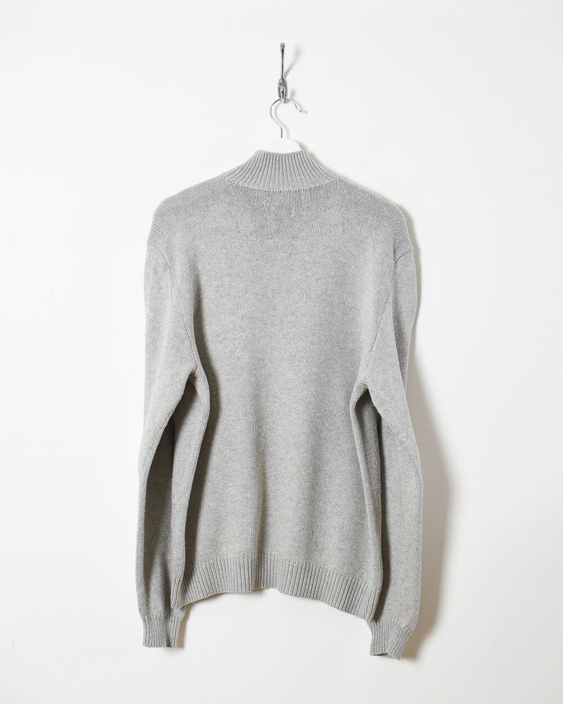 vintage broken half zip knit sweater Ｌ トップス ニット/セーター