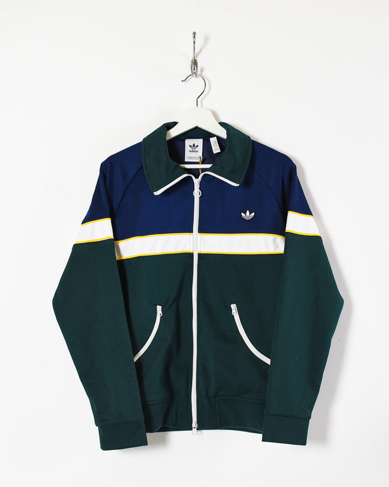 alarm kanal moral Vintage 10s+ Polyester Colour-Block Green Adidas Tracksuit Top - Small–  Domno Vintage
