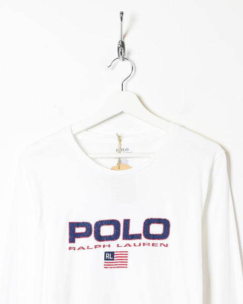 Polo Ralph Lauren Long Sleeved T-Shirt - X-Large Women's | Domno Vintage