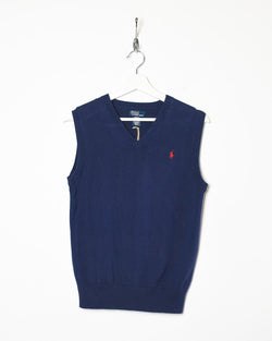 Polo Ralph Lauren Knitted Sweater Vest - Medium Women's | Domno Vintage