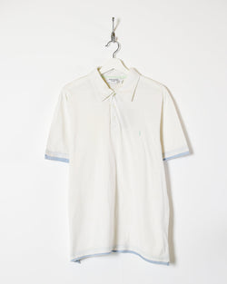 Vintage 90s Cotton Plain White Yves Saint Laurent Polo Shirt