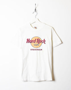 Vintage 90s Hard Rock Café Stockholm T-Shirt - Small Cotton– Domno Vintage