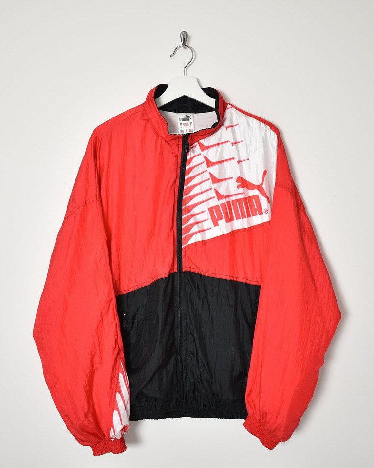 red puma coat