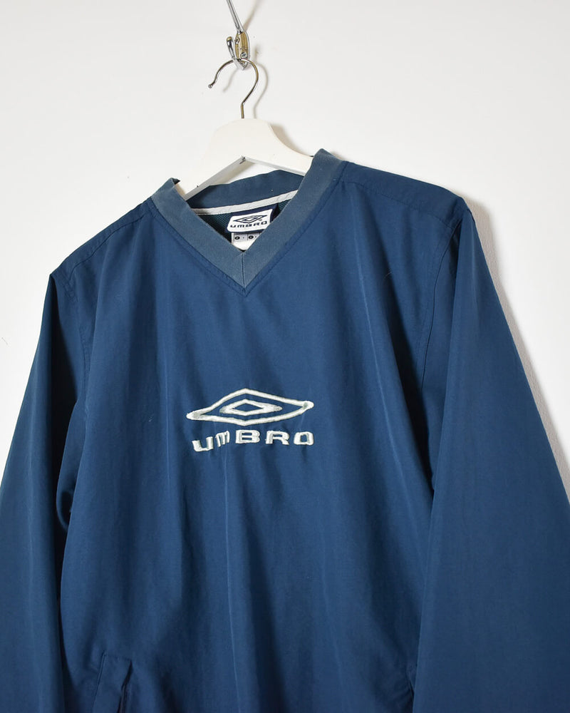 Vintage 00s Polyester Blue Umbro Windbreaker Jacket - Small– Domno