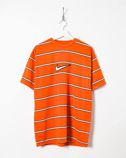 Vintage 90s Striped Orange - Large– Domno Vintage