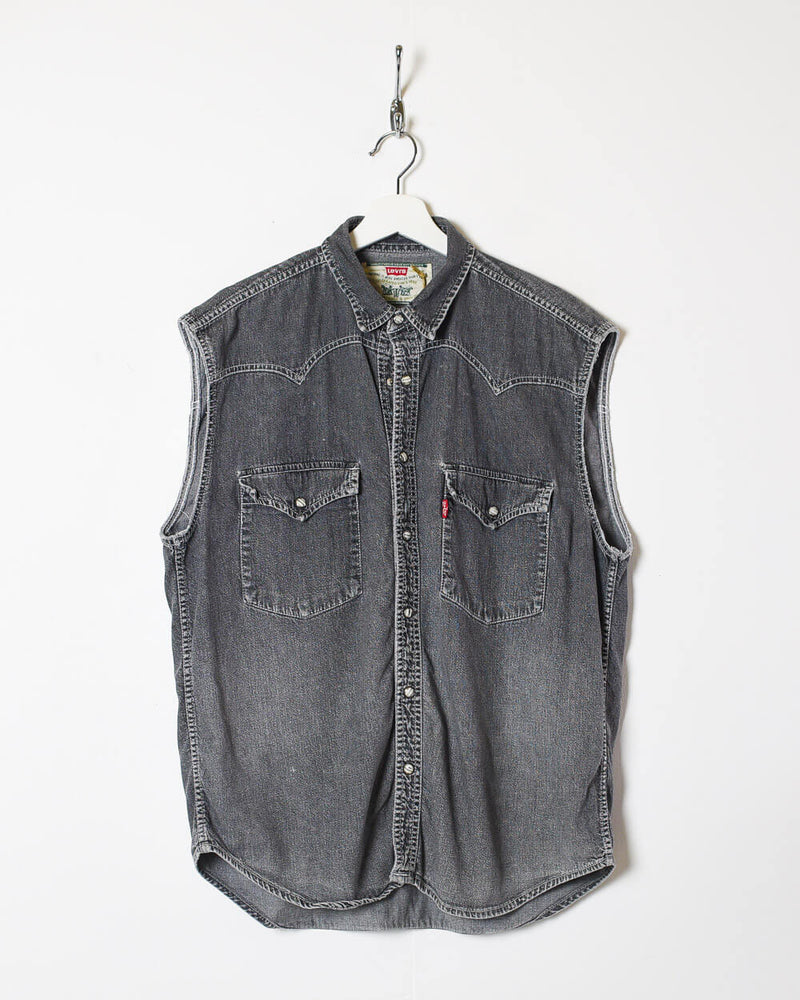 Levi's Sleeveless Denim Jacket - Large | Domno Vintage