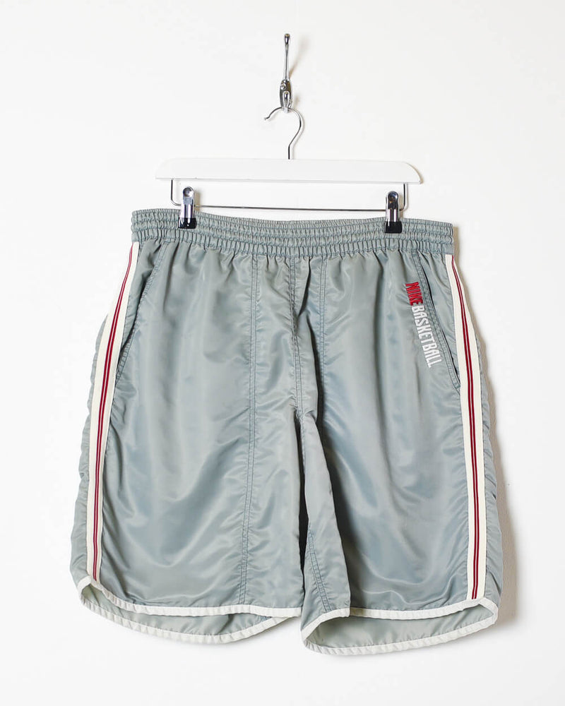 Vintage 90s Nylon Plain Stone Shorts - Large– Domno