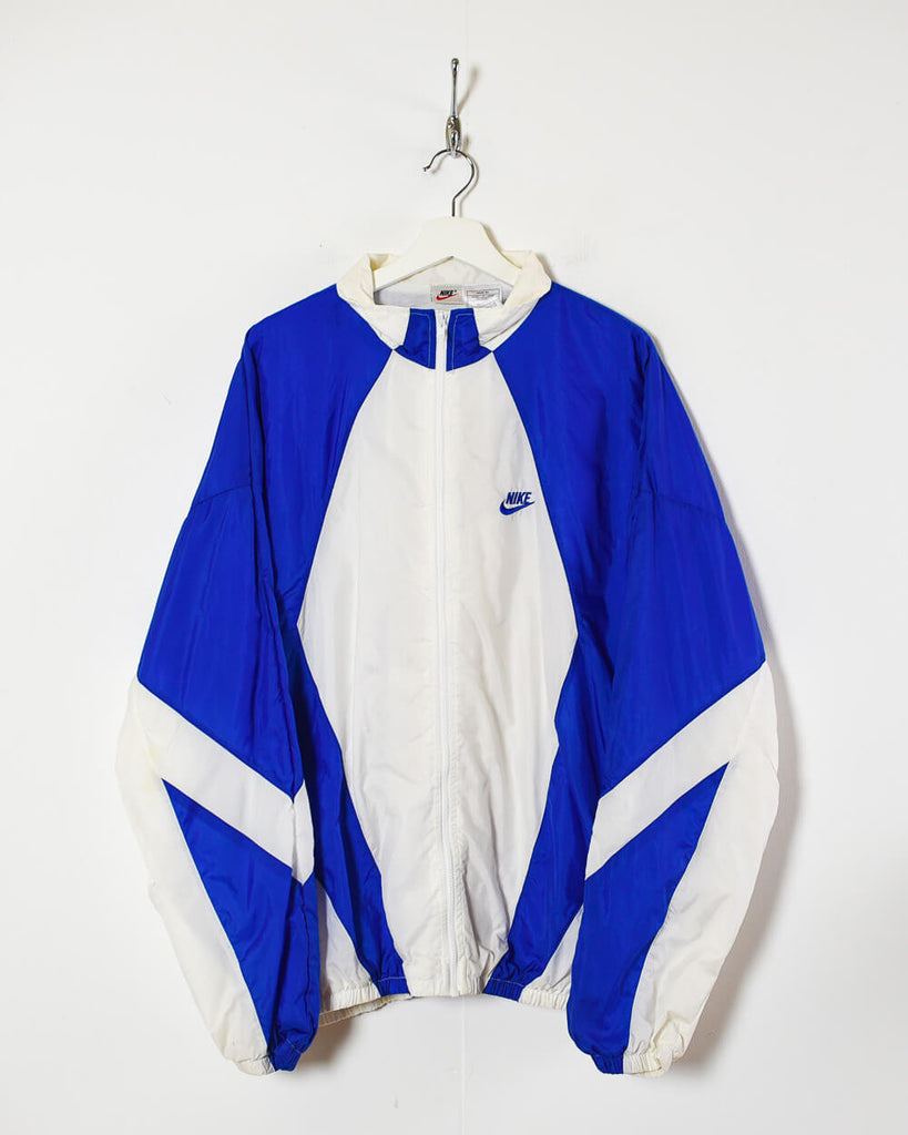 Vintage 90s Blue Nike Windbreaker Jacket - XX-Large Vintage