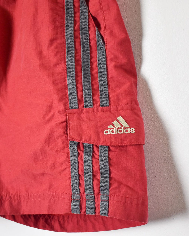 Vintage 90s Red Adidas Mesh Shorts - Small Polyester– Domno Vintage