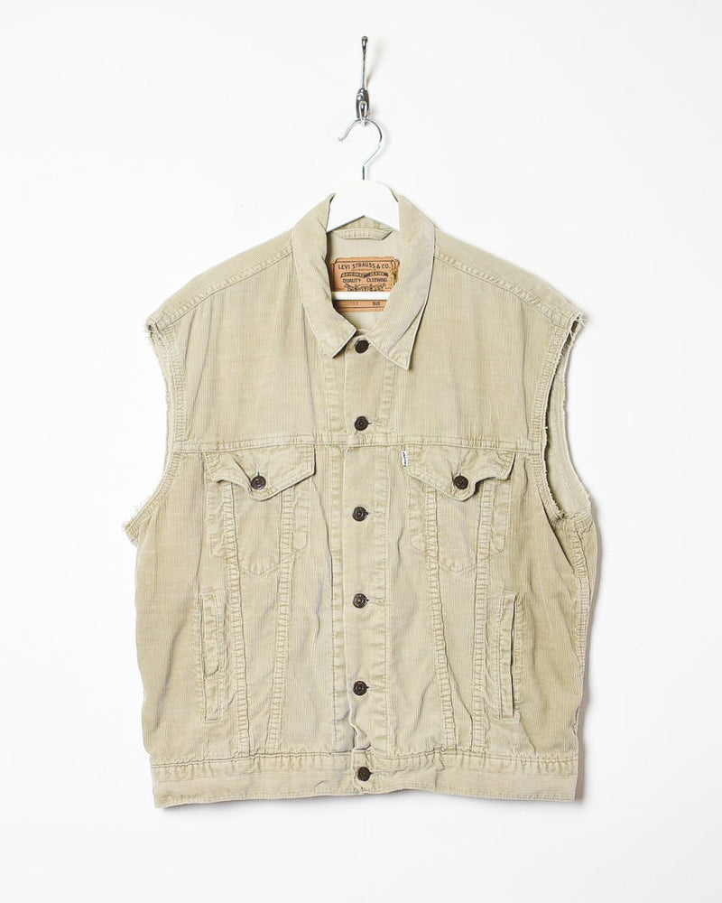 Levi's Sleeveless Cordorouy Jacket - Large Women's | Domno Vintage