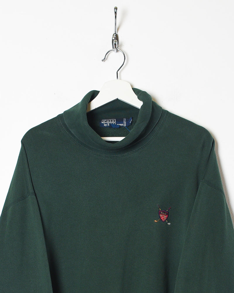 Polo Ralph Lauren Turtleneck Sweatshirt - X-Large | Domno Vintage