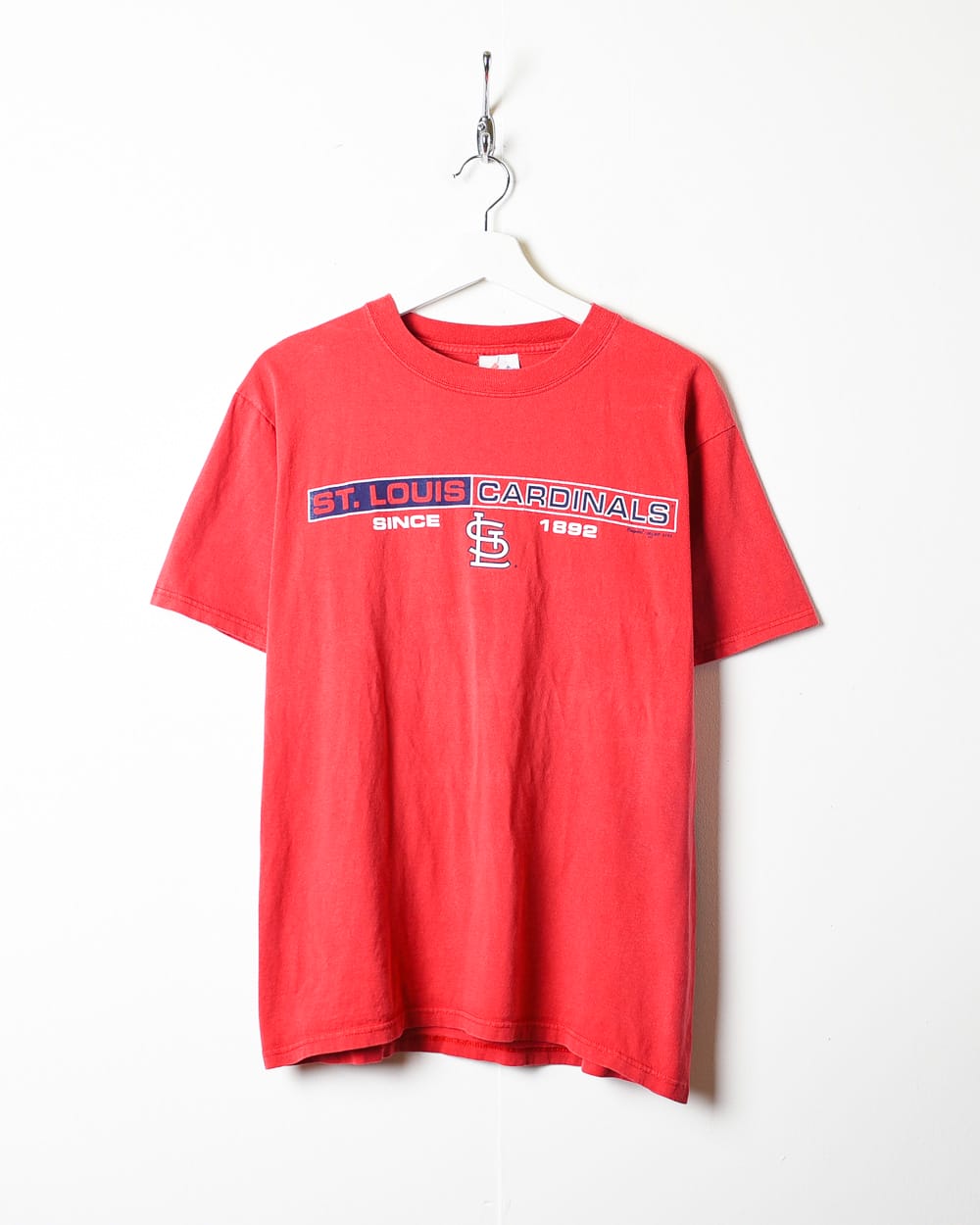 Wacht even Afdaling Ontwaken Vintage 90s Red MLB Straight Louis Cardinals T-Shirt - Medium Cotton– Domno  Vintage