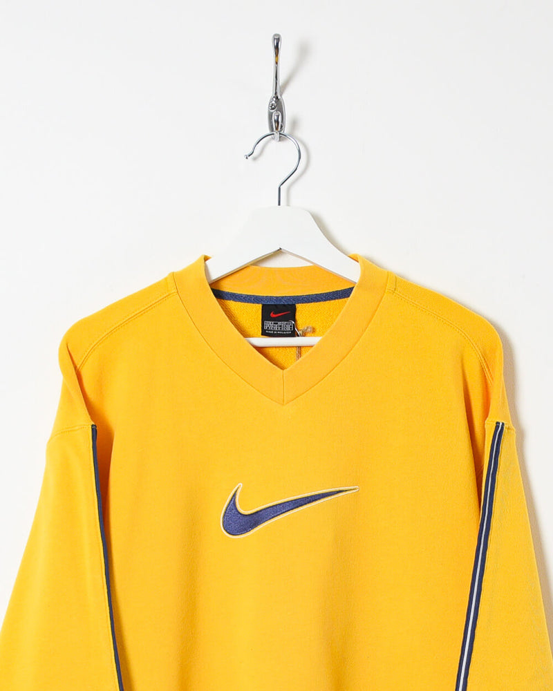 Vintage 90s Cotton Yellow Nike Sweatshirt - Small– Domno Vintage