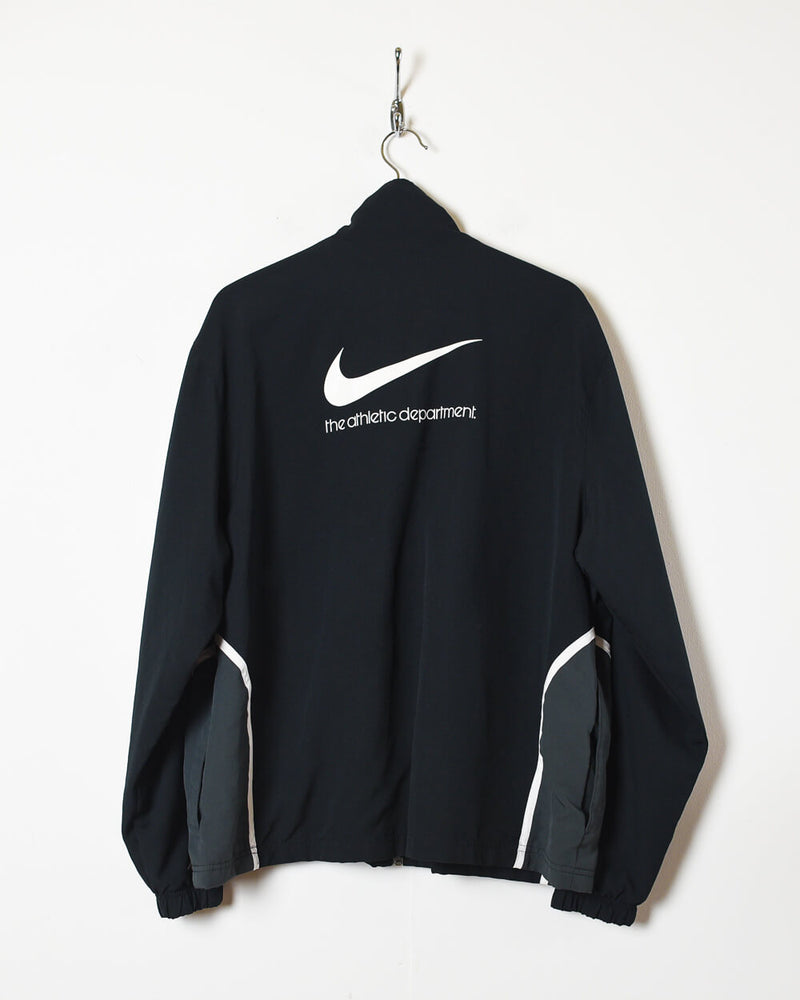 Vintage Black Nike The Athletic Dept Windbreaker Jacket Large Polyester– Domno