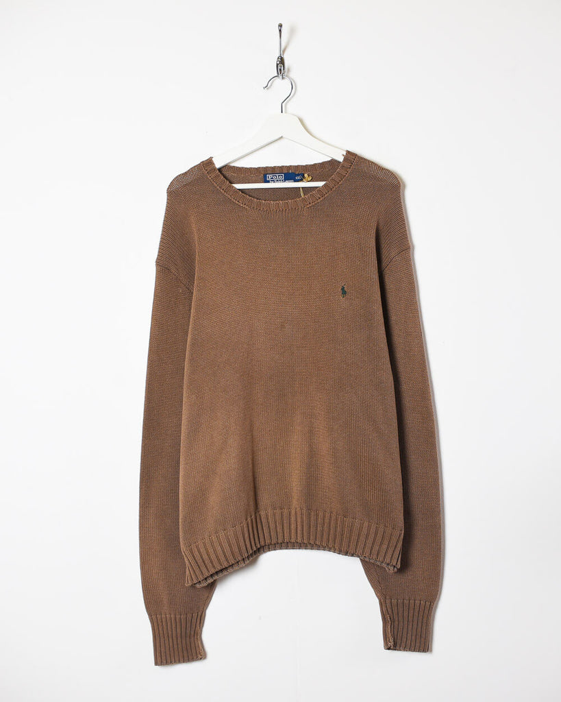 Ralph Lauren Knitted Sweatshirt - X-Large | Domno Vintage