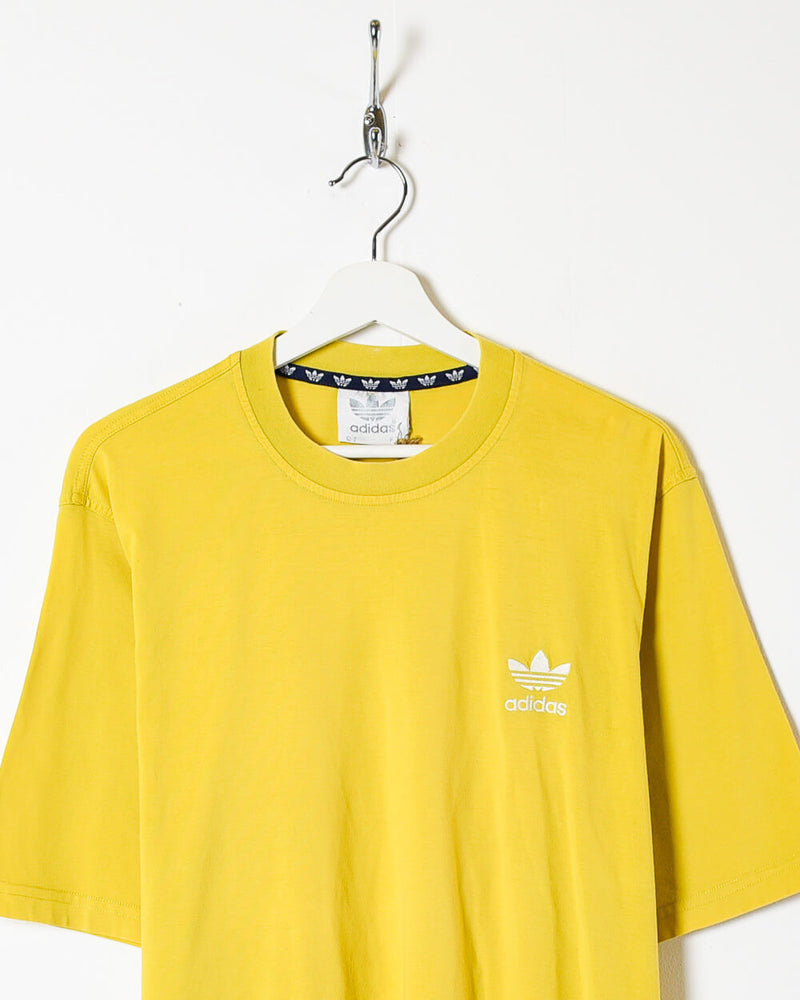 90s Cotton Yellow Adidas T-Shirt - X-Large– Domno Vintage
