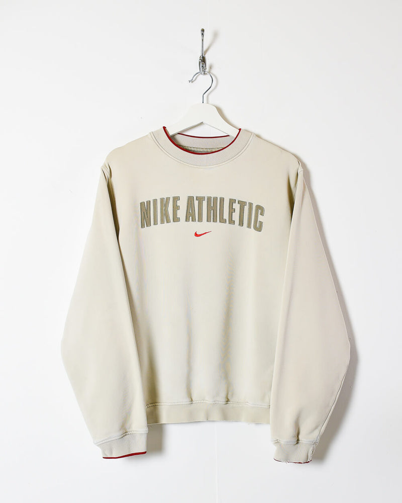 Drama Bruin Ontwikkelen Vintage 00s Cotton Neutral Nike Athletic Sweatshirt - Small– Domno Vintage