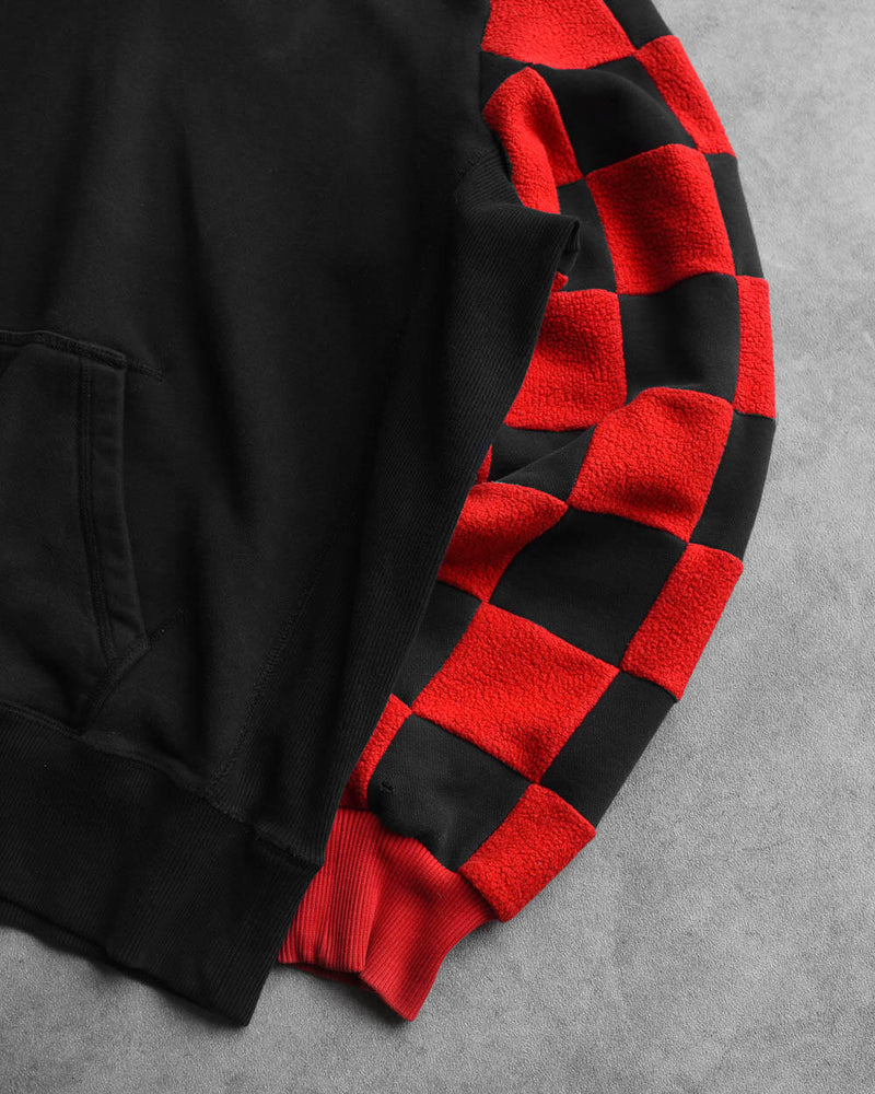 Custom Reworked Nike Check Hoodie - X-Large | Domno Vintage