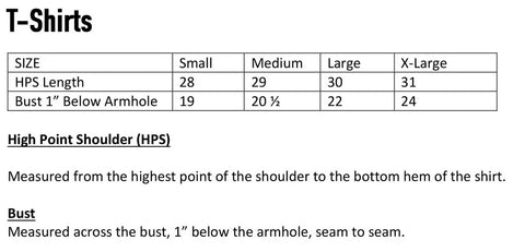 Size Guide for Shirts