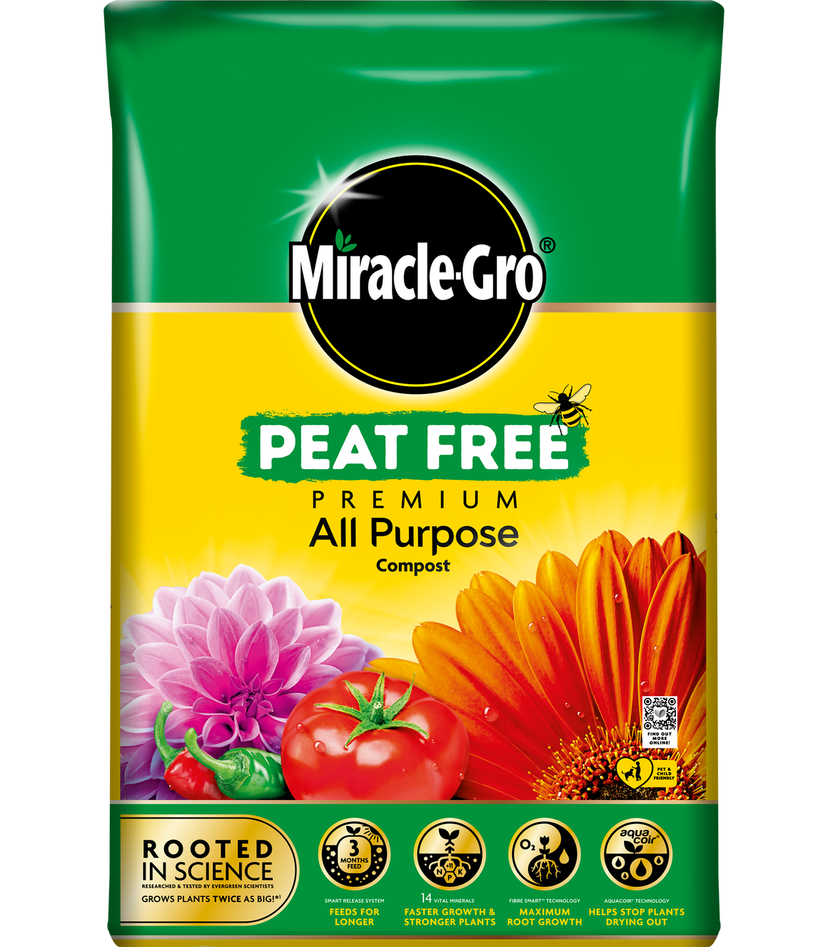 MiracleGro Premium Peat Free AllPurpose Compost 40L Sam Turner & Sons