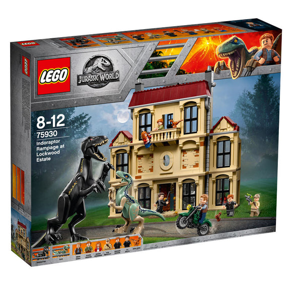 lego jurassic world indoraptor rampage at lockwood estate