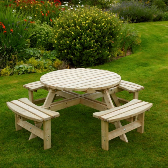 woodshaw appleton round picnic bench