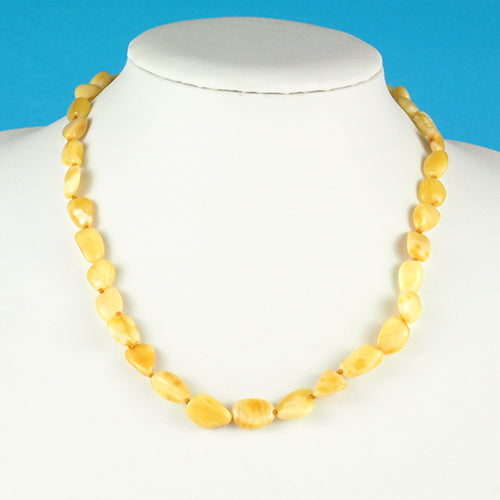 white amber necklace