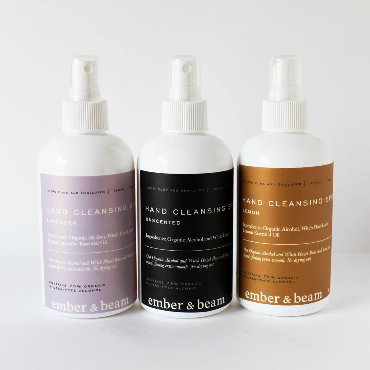 Hand Cleansing Sprays – Ember & Beam | Coconut Wax Candles