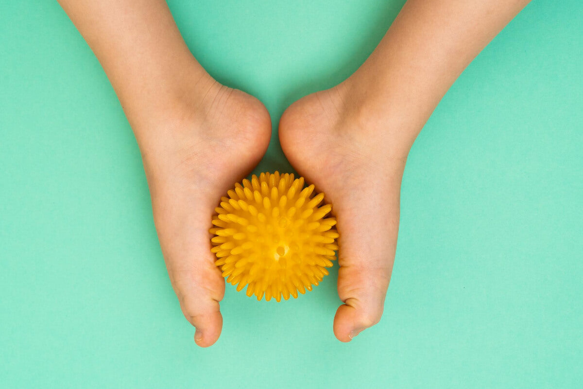 Using the Massage Ball on the Sole of both Feet