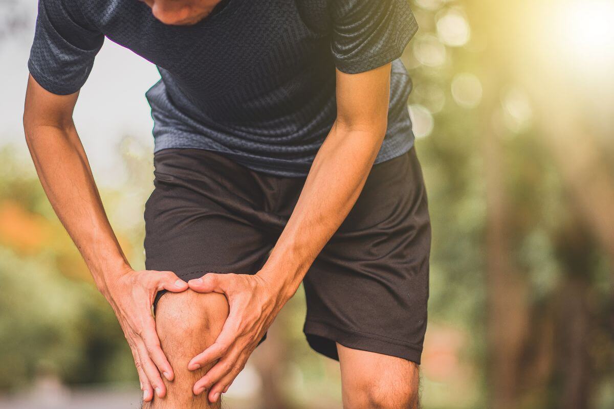 Man Having Knee Joint Pain