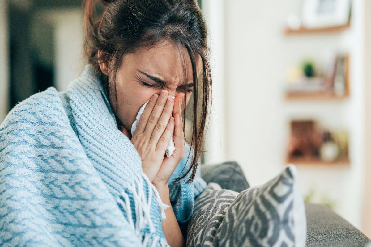 Woman Having a Cold