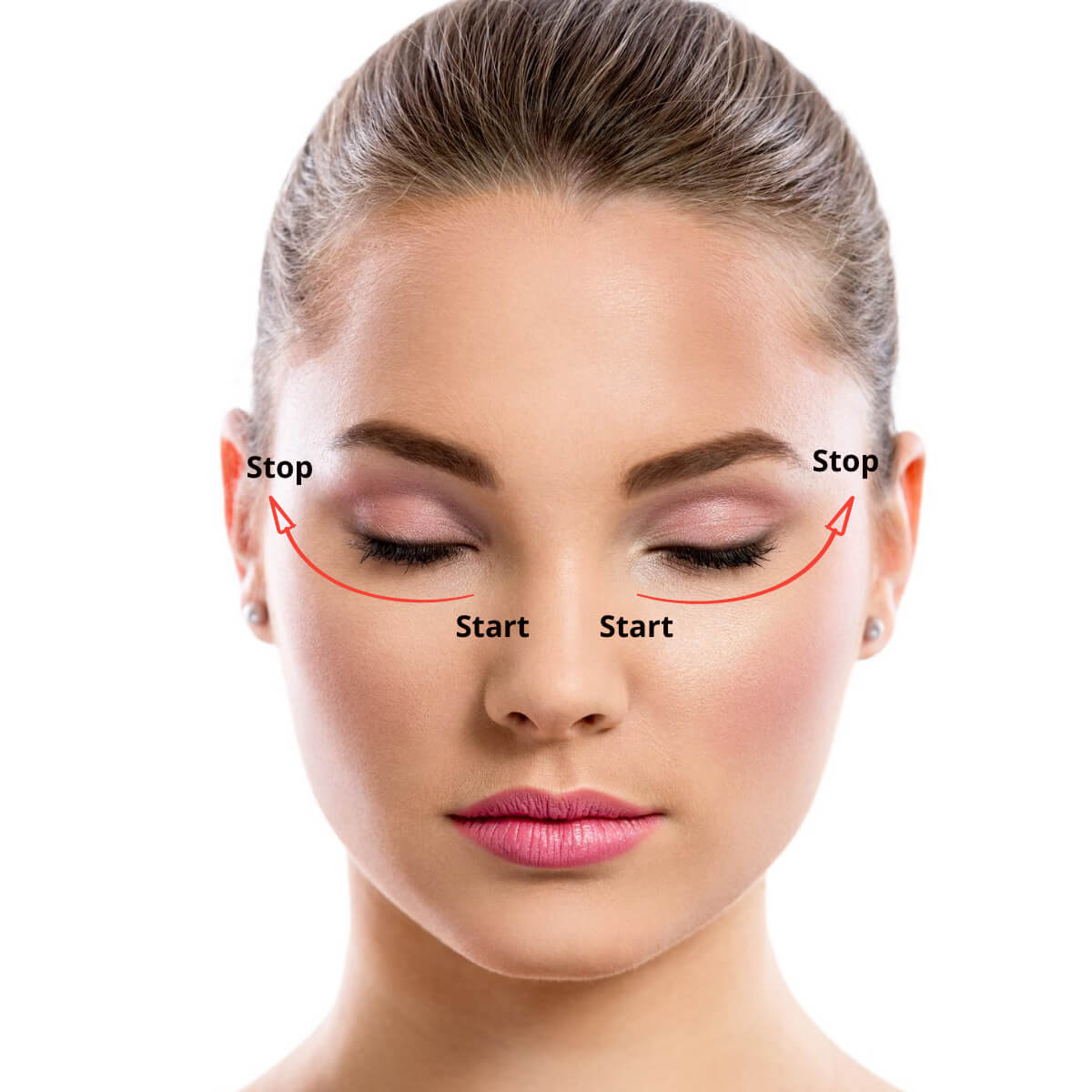 Gua Sha Tool On the Eyes