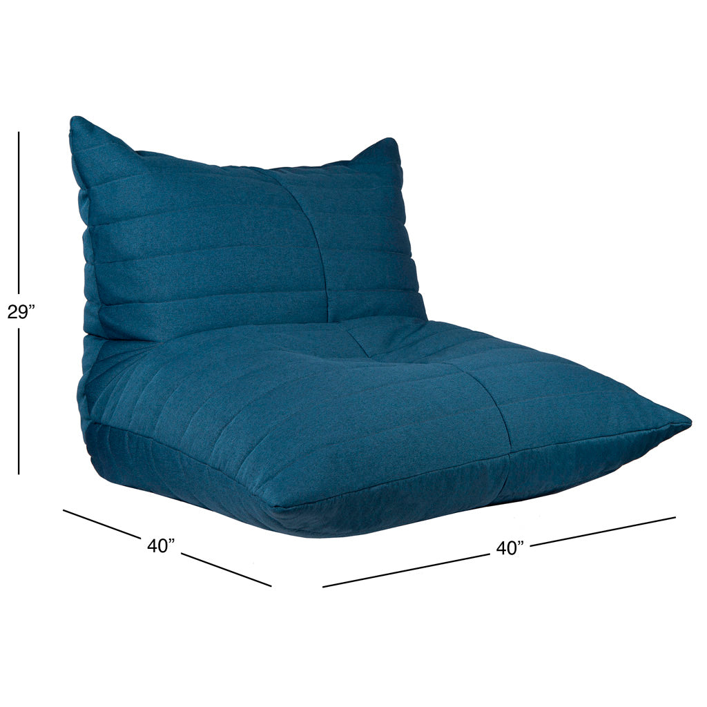 Noush Modern Beanbag Lounger in Polyester Canvas Fabric - Norka Living