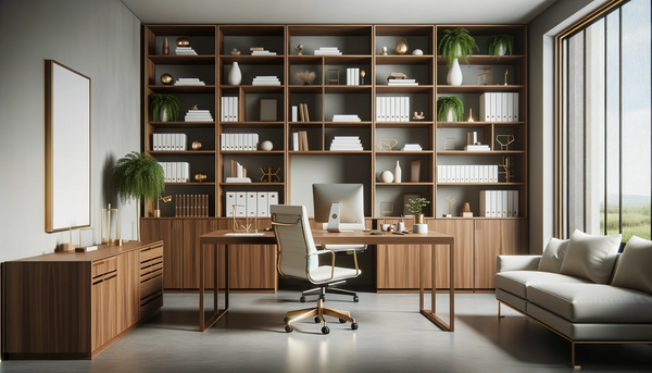 walnut office furniture