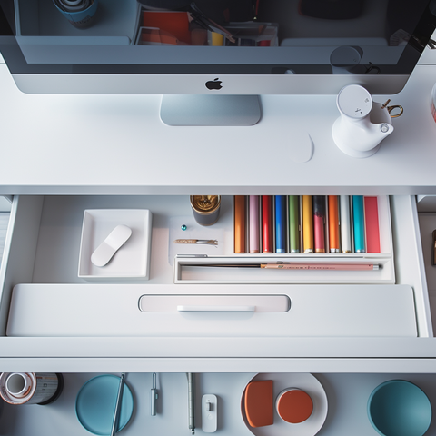 White office desk drawer London