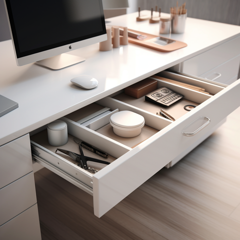 white office desk drawer London
