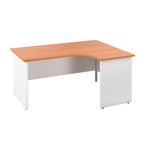 beech white corner office desk