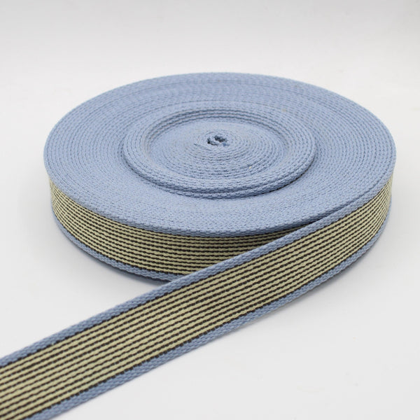 Stephanoise & Mediac Cotton Webbing 30mmX22yd-Dark Grey S106F30-38