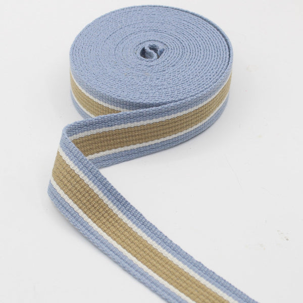 45 mm 1.75 Cotton Canvas Beige colour Reinforced Webbing tape Bag Belt-5  yard