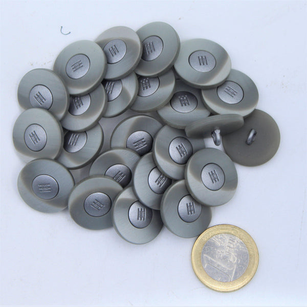 Silver Metal Jeans Button 4 holes #KM44001