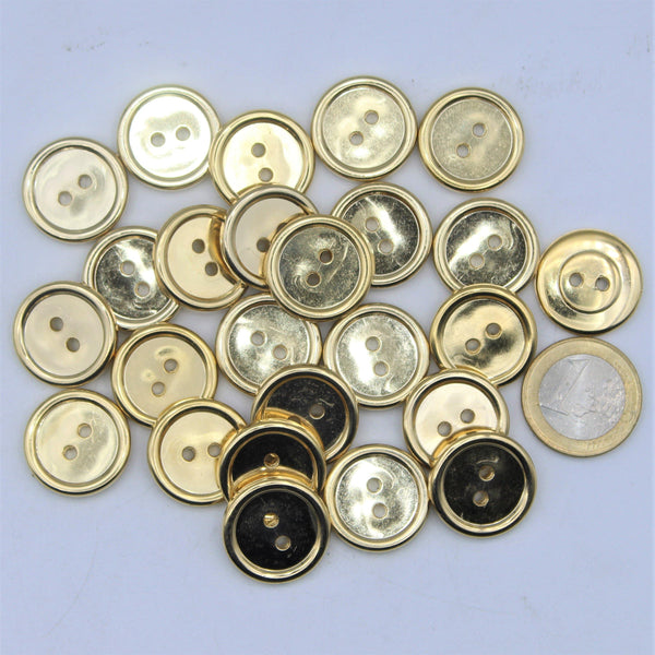 Zamak Buttons With 2 Holes And Grooved Design - Art. 4692 – GAFFORELLI SRL