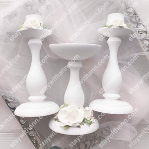 wedding candles and holders