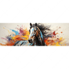 Led Wandbild Bella Abstraktes Pferdeportraet Panorama Motivvorschau