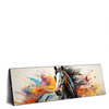 Led Wandbild Bella Abstraktes Pferdeportraet Panorama Produktvorschau Seitlich
